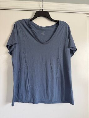 a new day Scoop Neck Short Sleeve Tee in Blue
